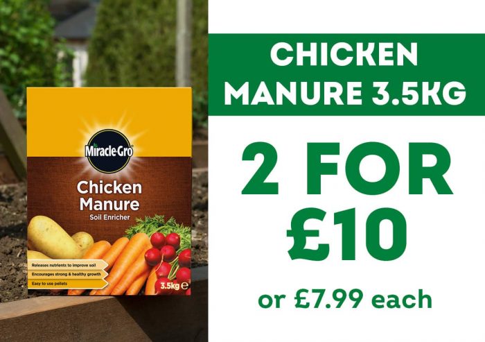 Miracle Gro Chicken Manure 3.5kg Offer